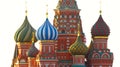 MOSCOW, RED SQUARE, Saint BasilÃ¢â¬â¢s Cathedral Royalty Free Stock Photo